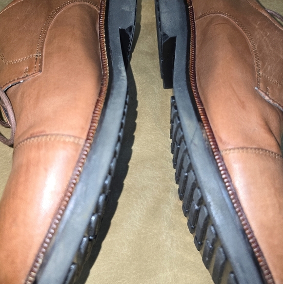 Apex  Lexington Cap Toe Leather Oxford Comfort Mens Shoes Size 11 Wide - Picture 10 of 15